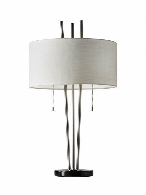 Black Metal Tapered Base Table Lamp